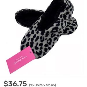 Isaac Mizrahi Leopard Sherpa Lined Slippers